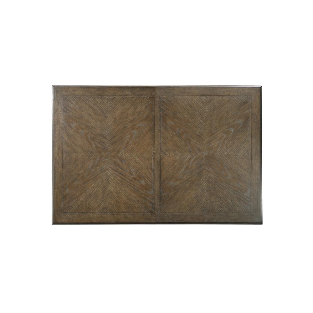 Traditional style small dining table in rustic oak color. Picture 2