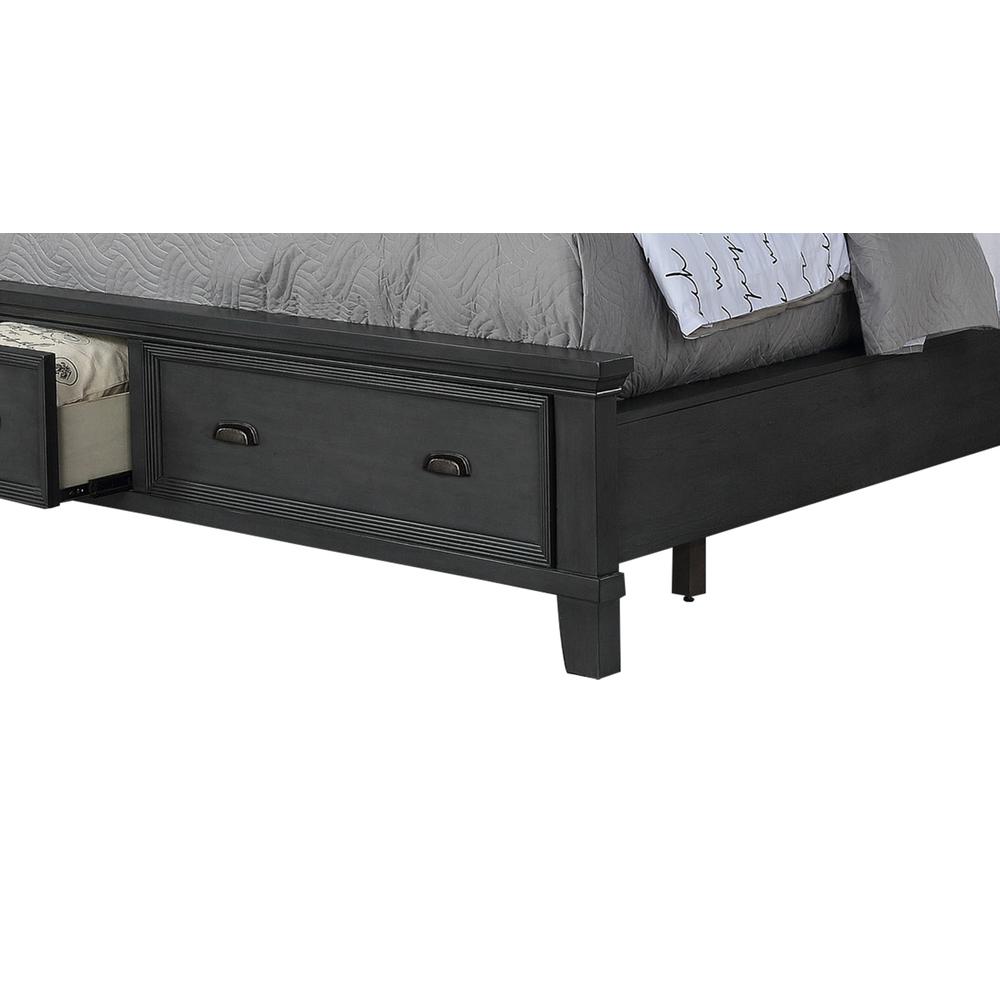 Sandy Platform Queen King Bed in Cappuccino. Picture 2