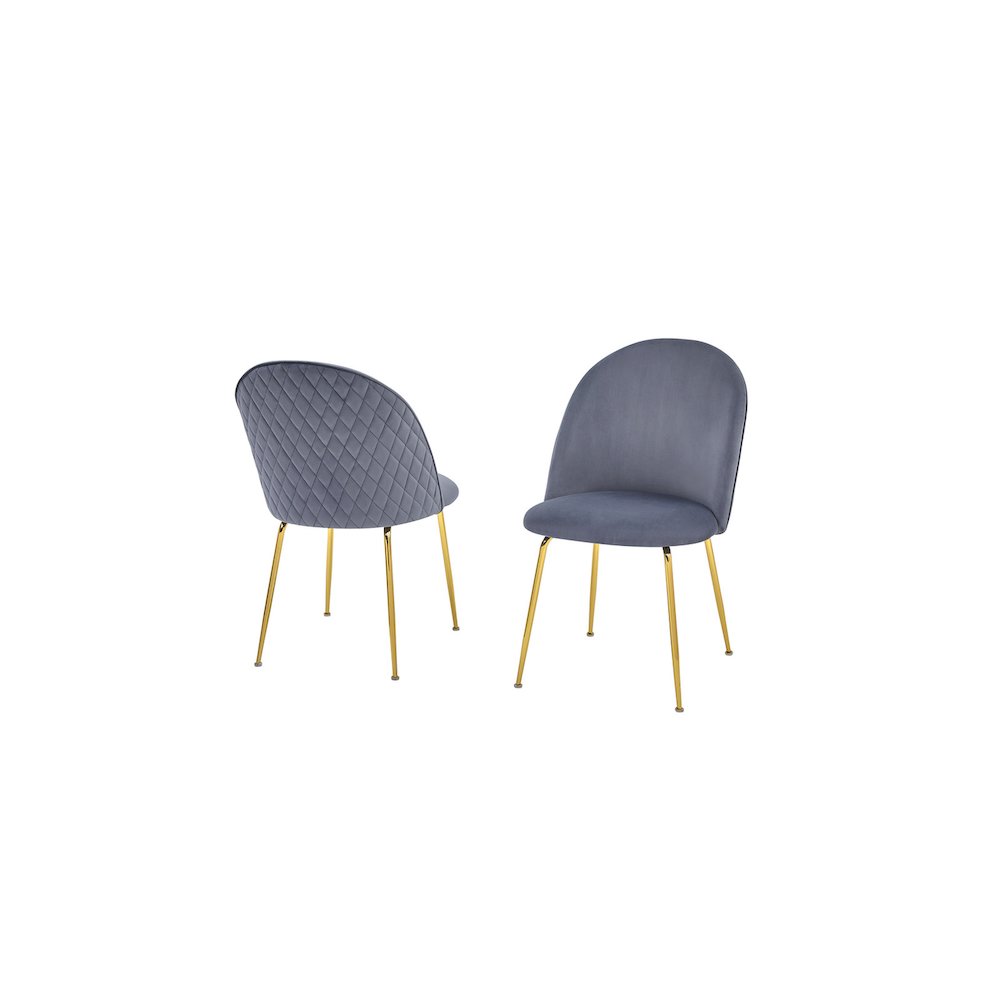 Best Quality Furniture Glass With White Marble Wrap Dining Set And Gray Chairs. Picture 5