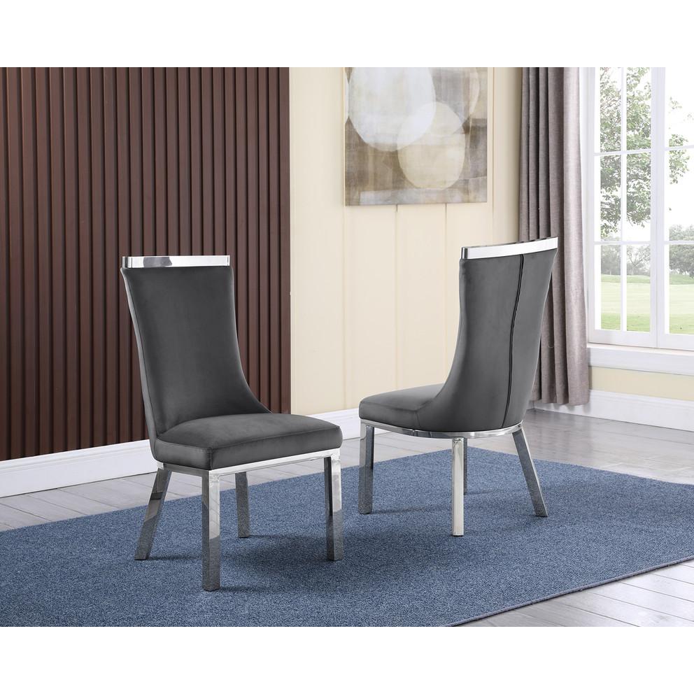 6pc dining set- Round table with lazy susan & 4 upholstered dining chairs. Picture 2