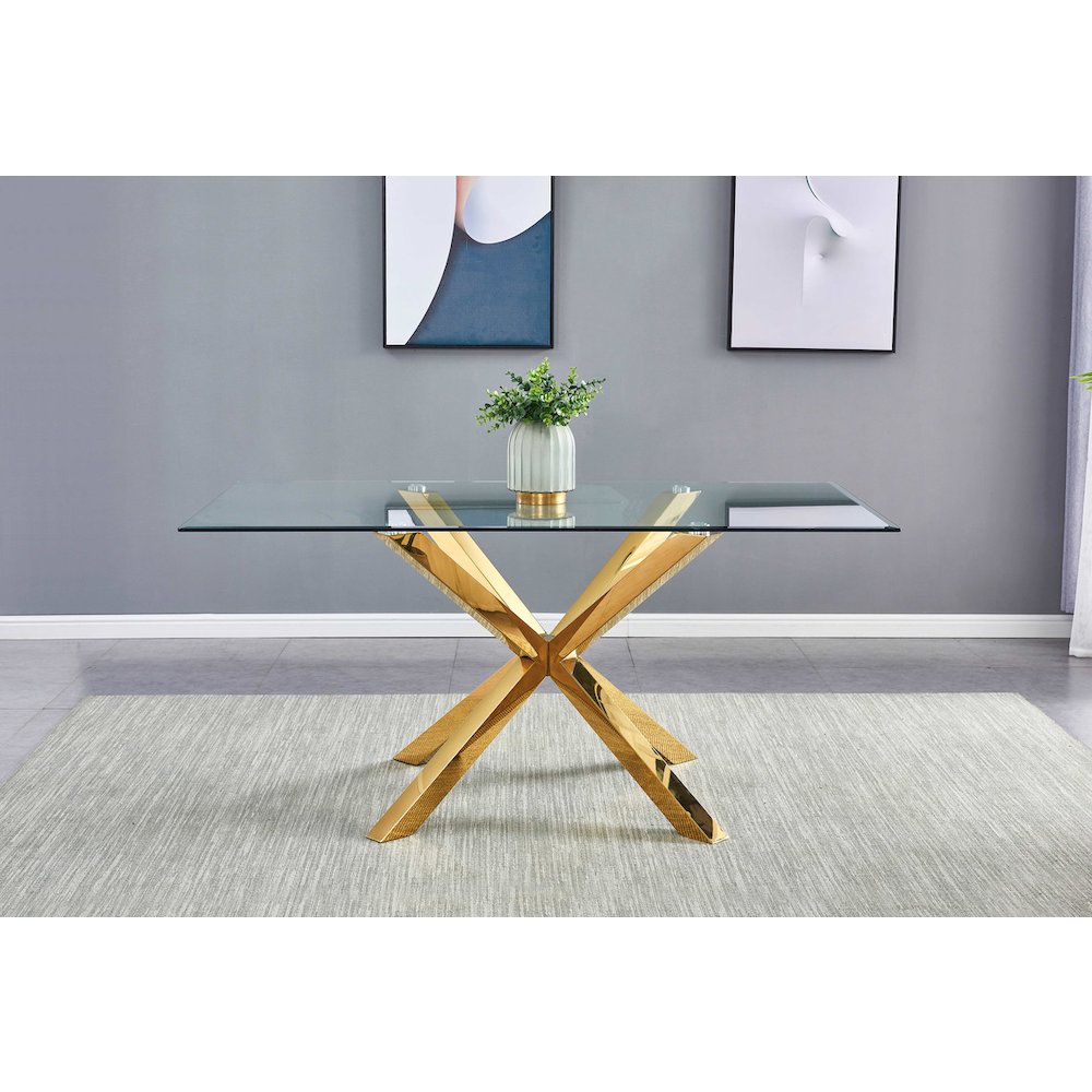 7 piece dining set- Rectangular dining table with 6 Dark grey side chairs. Picture 4