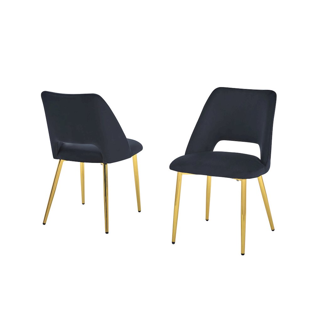 Best Quality Furniture Glass With White Marble Wrap Dining Set And Black Chairs. Picture 5