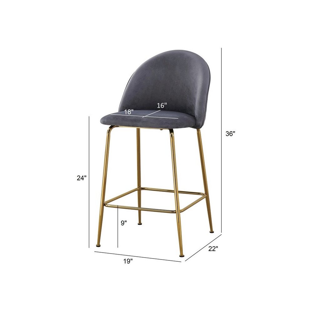 Cream counter height chairs (Set of 2). Picture 3