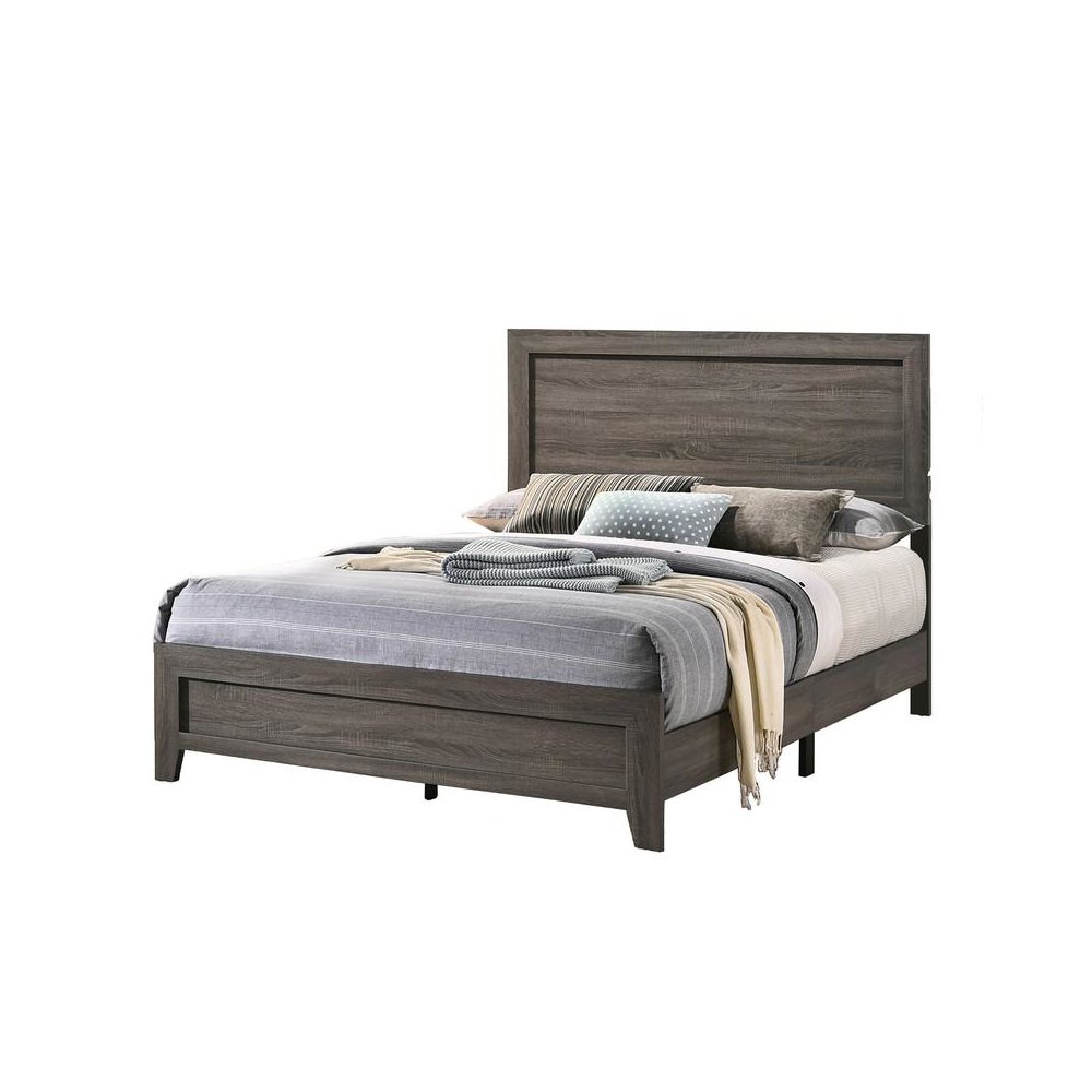 Anastasia Eastern King Bed in Light Brown. Picture 2