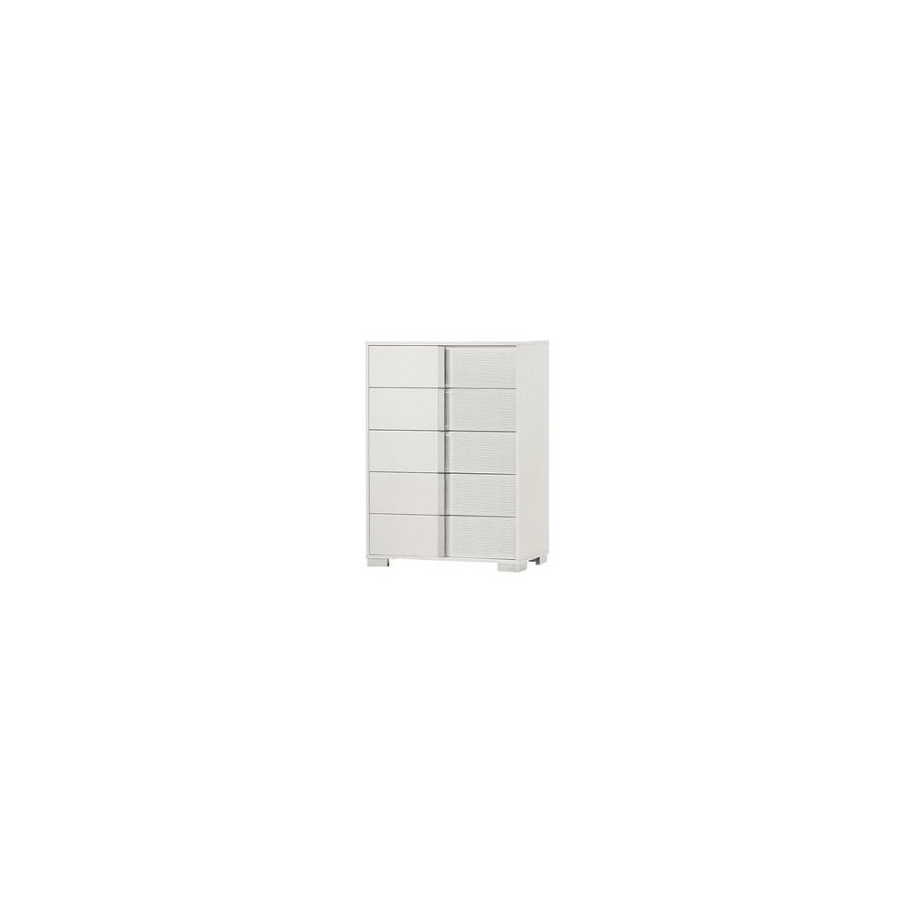 White chest with 5 storage drawer. Picture 1