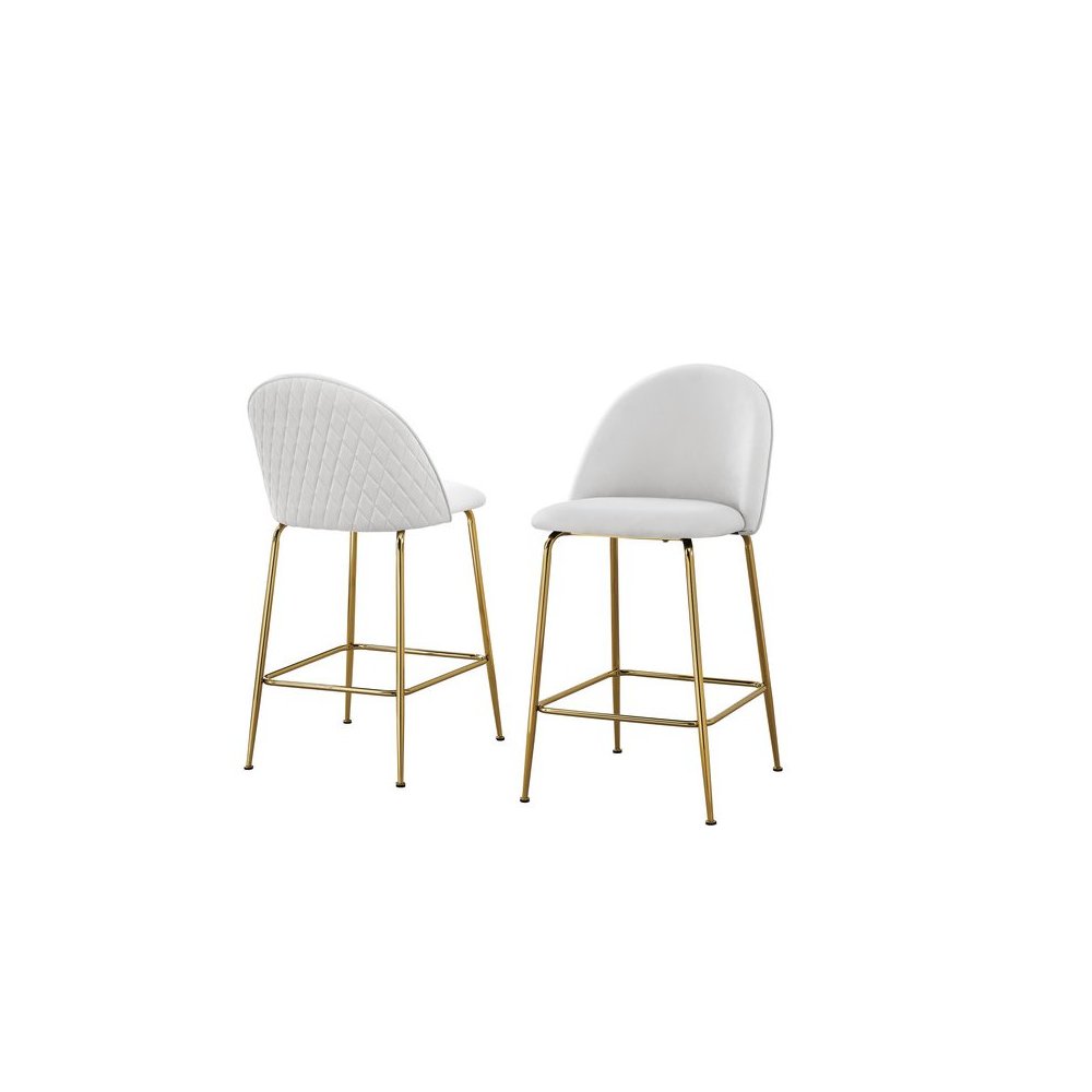 White counter height chairs (Set of 2). Picture 1