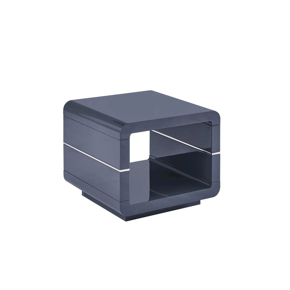 Single End Table in Gray. Picture 1