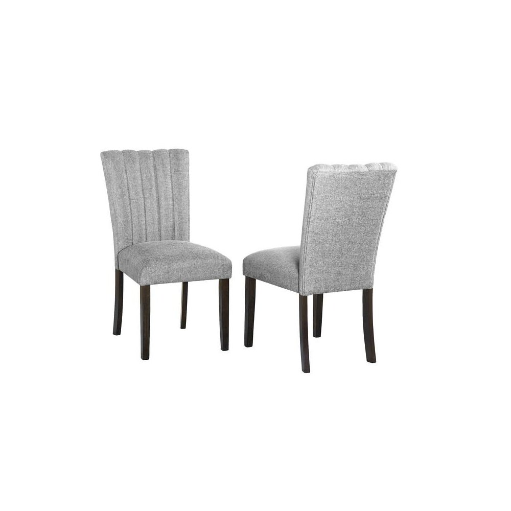 Dark grey dining side chairs (SET OF 2). Picture 1