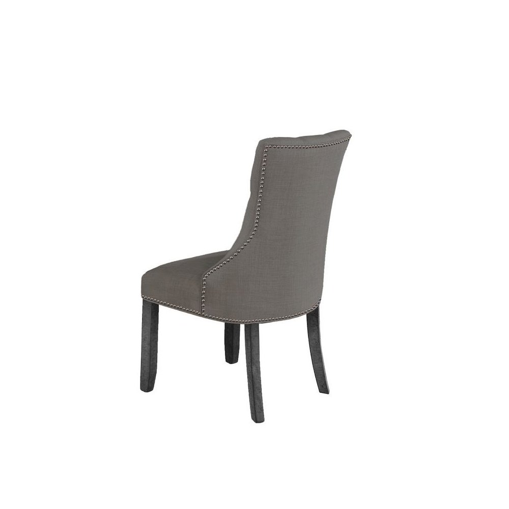 Dark Gray Dining Chair, Set of 2. Picture 2