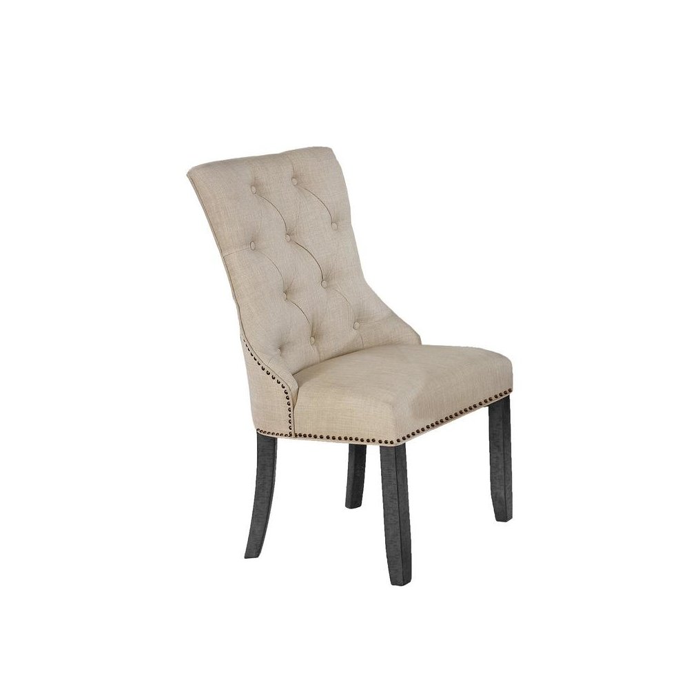 Beige Dining Chair, Set of 2. Picture 1