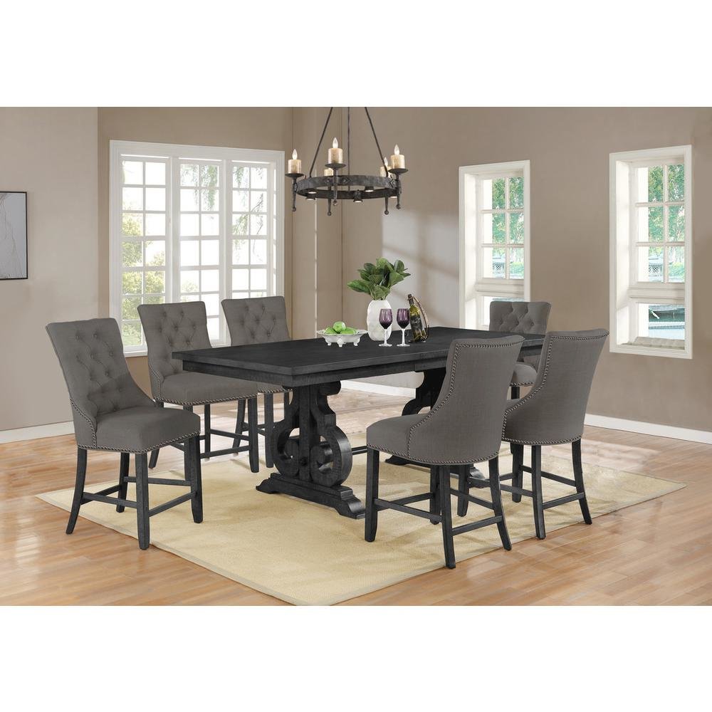 Counter height dining table with extandable leaf. Picture 3