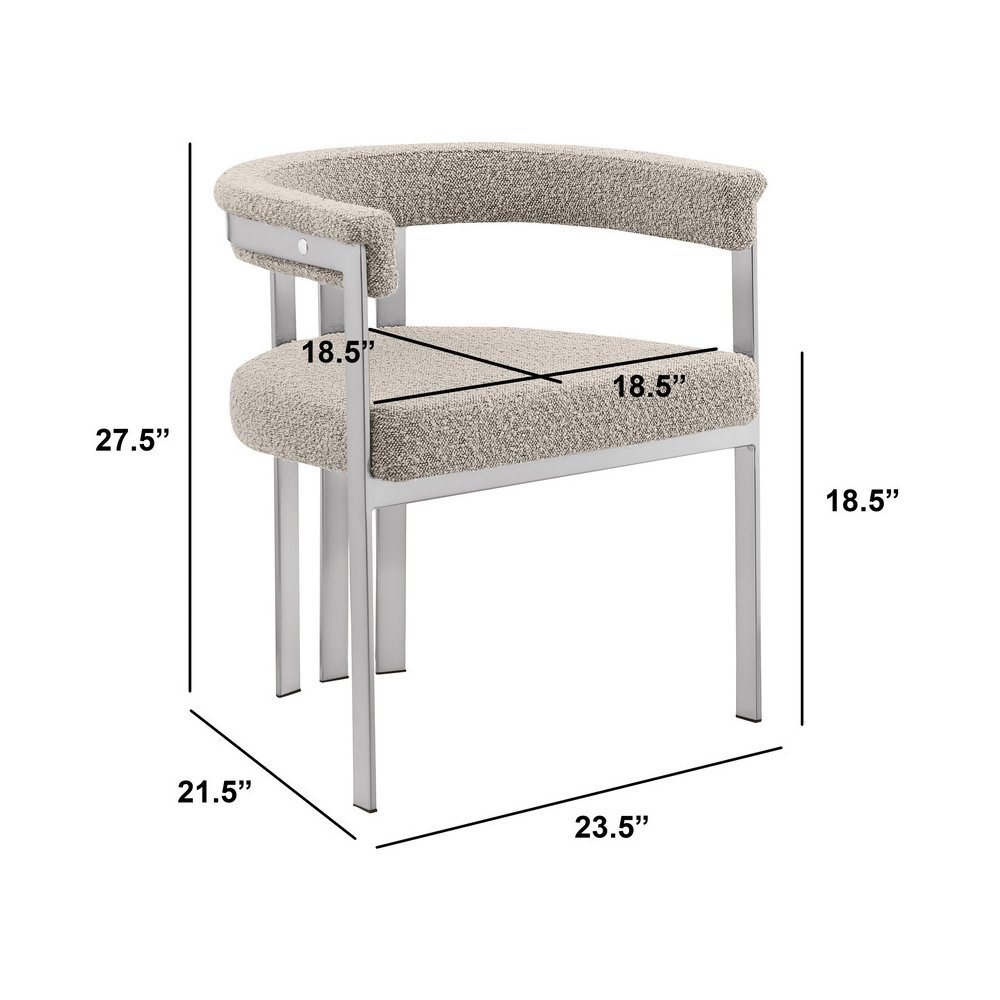 Glam gatsby Gray side chairs- Set of 2. Picture 2