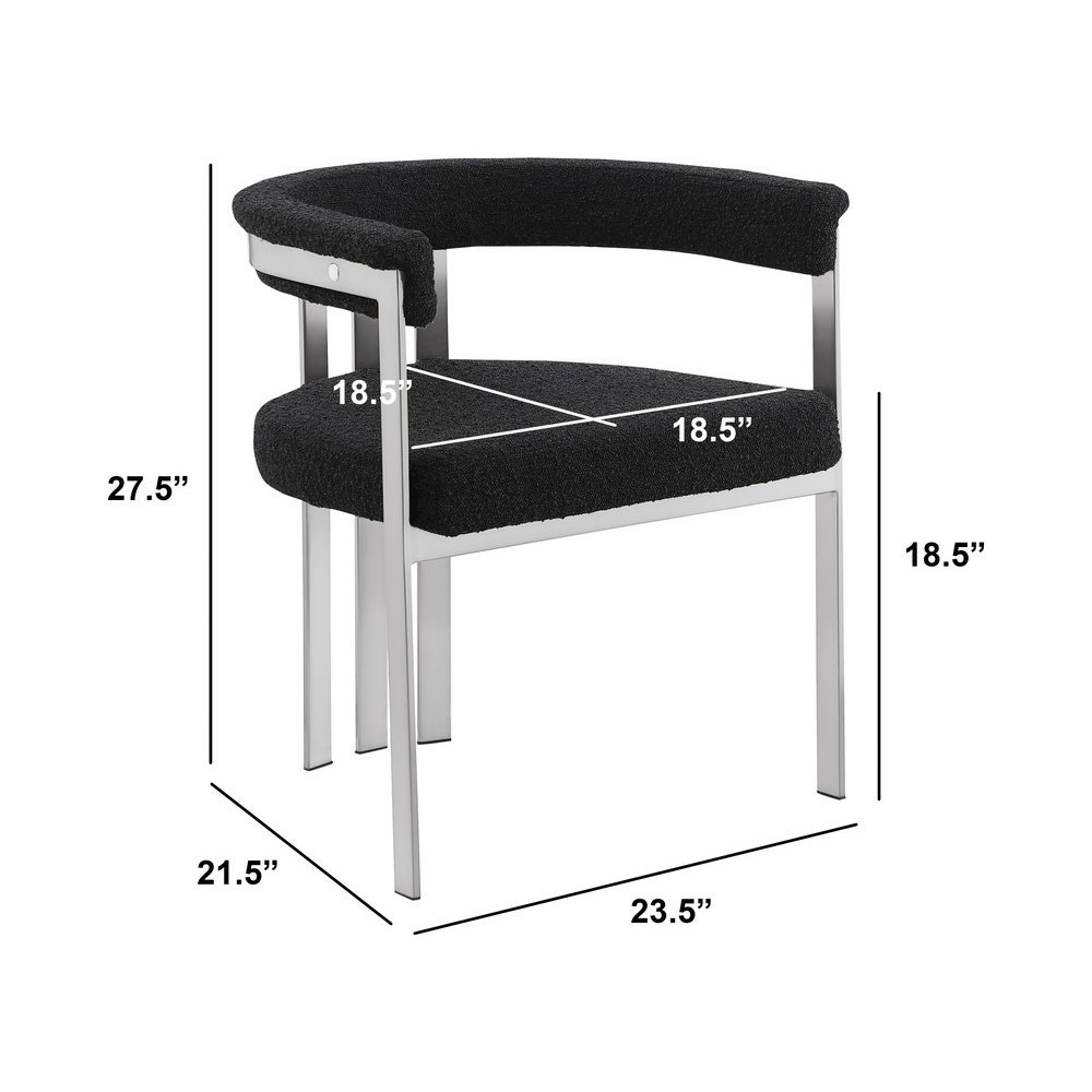Glam gatsby Black side chairs- Set of 2. Picture 2