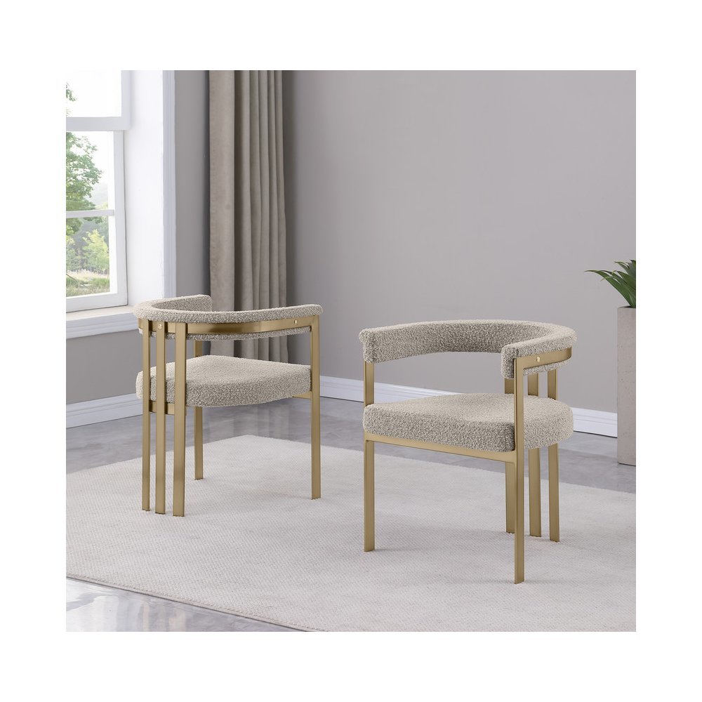 Glam gatsby Gray side chairs- Set of 2. Picture 4