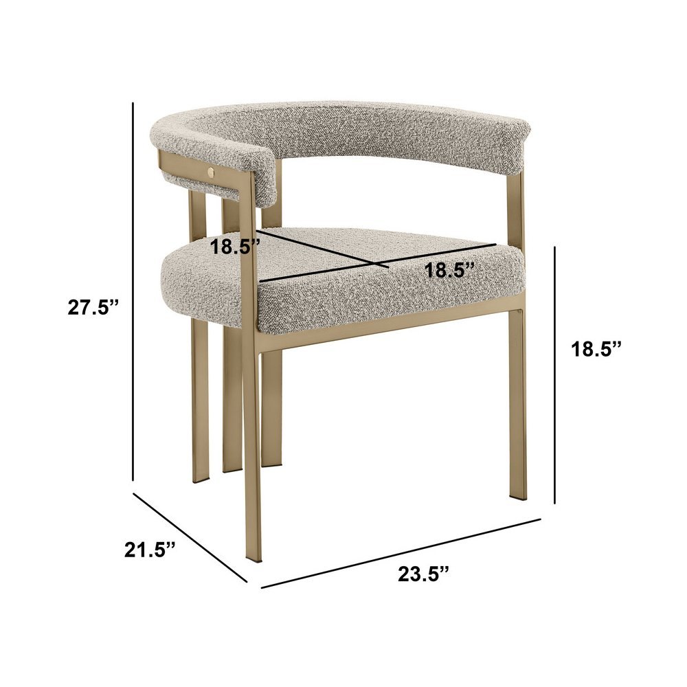 Glam gatsby Gray side chairs- Set of 2. Picture 2