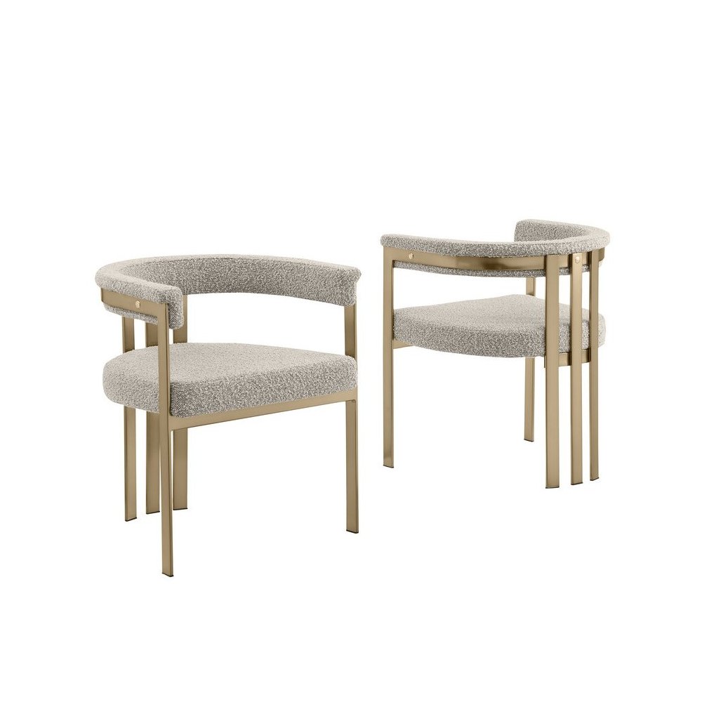 Glam gatsby Gray side chairs- Set of 2. Picture 1