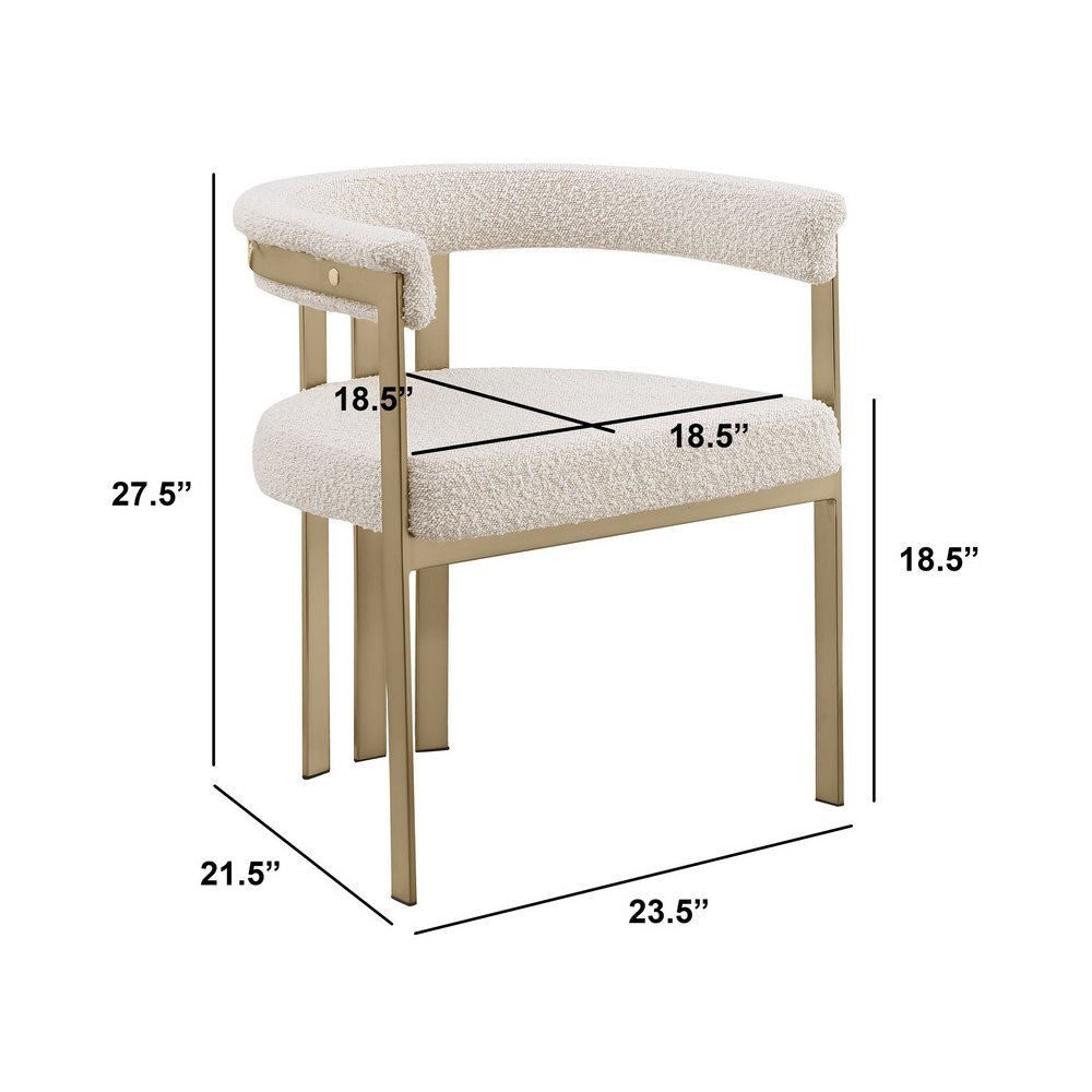 Glam gatsby Cream side chairs- Set of 2. Picture 2