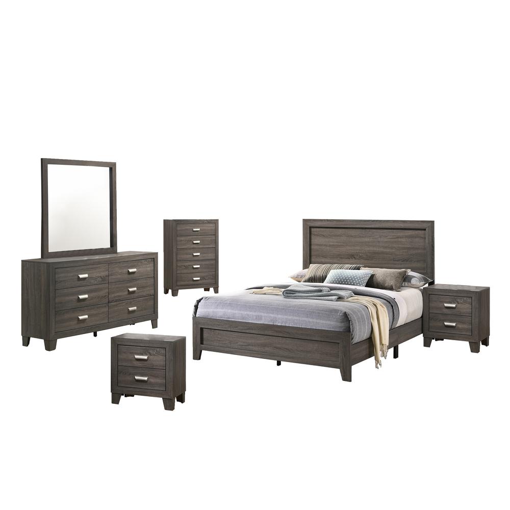 Anastasia 6 Piece Bedroom Set, Twin. Picture 1