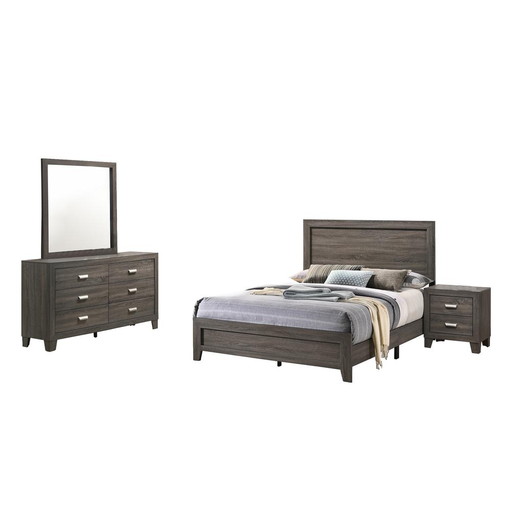 Anastasia 4 Piece Bedroom Set, Twin. Picture 1