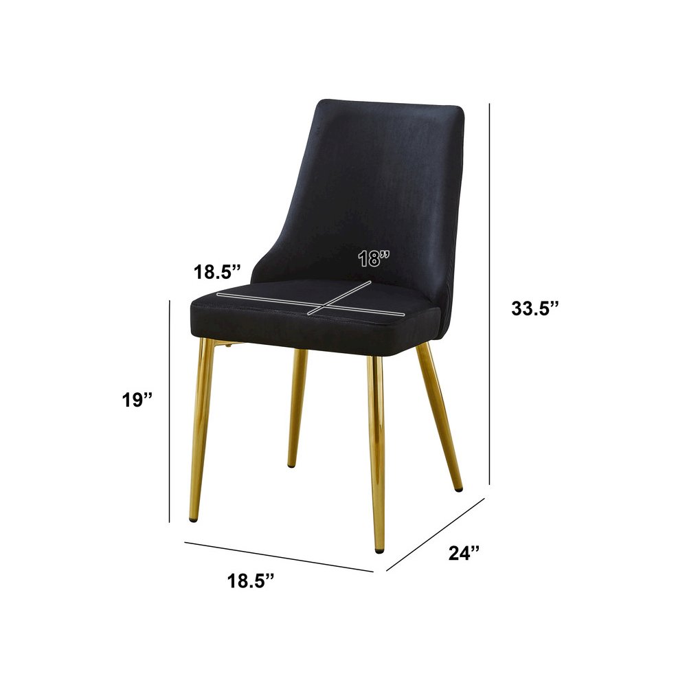 Best Quality Furniture Clear Glass Dining Set With Velvet Upholstered Chairs. Picture 4