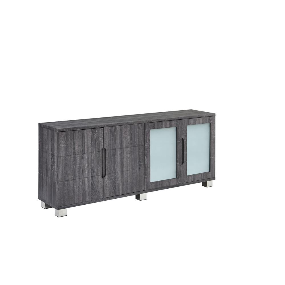Walnut 4 door server. Picture 1