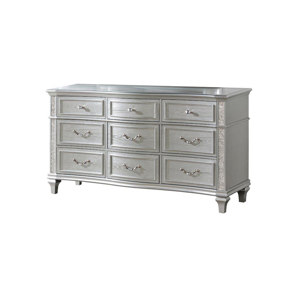 Classic Silver Dresser In Silver Color. Picture 1