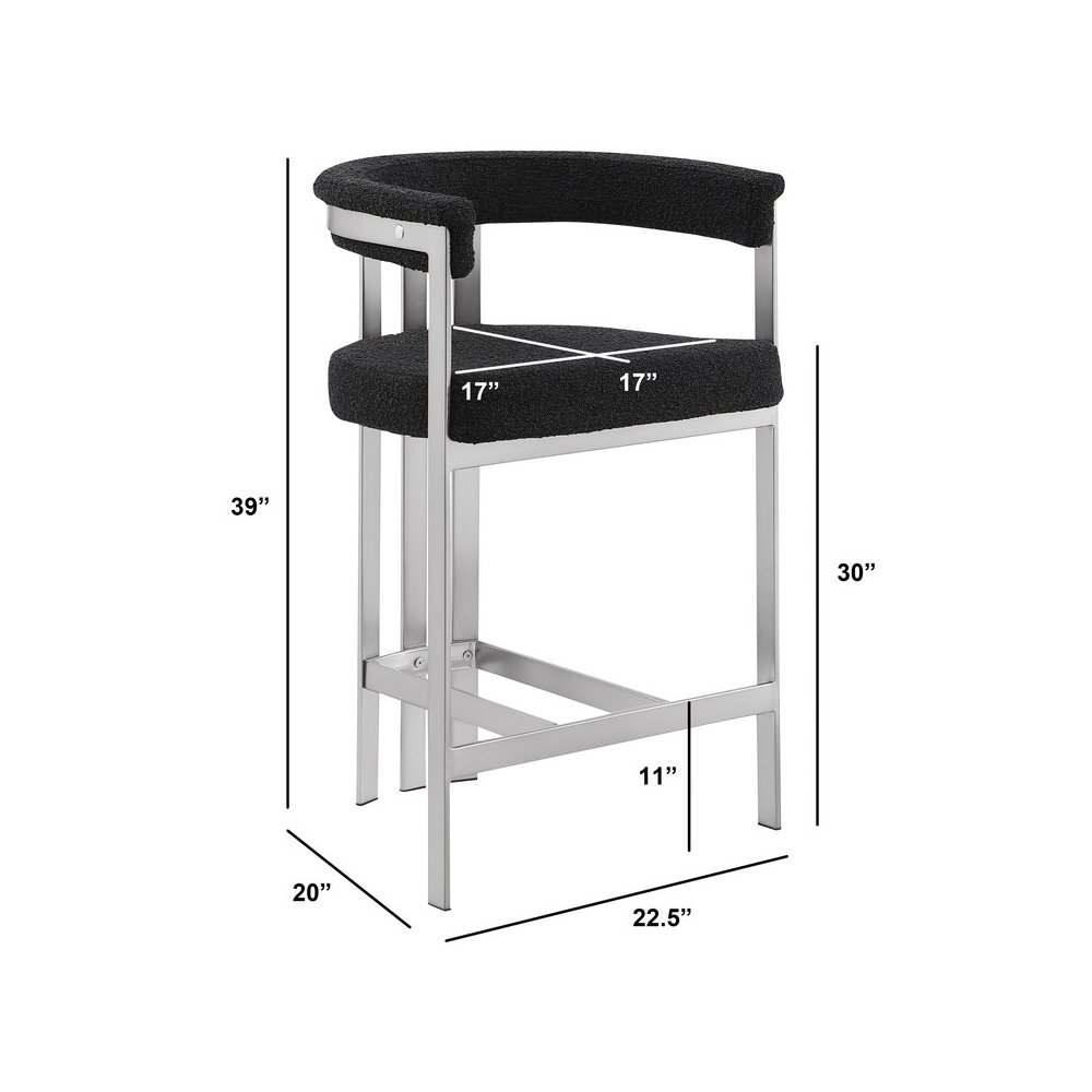 Glam gatsby Black barstools- Set of 1. Picture 2