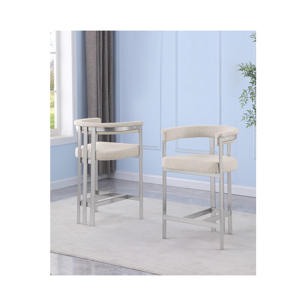 Glam gatsby Cream barstools- Set of 1. Picture 4