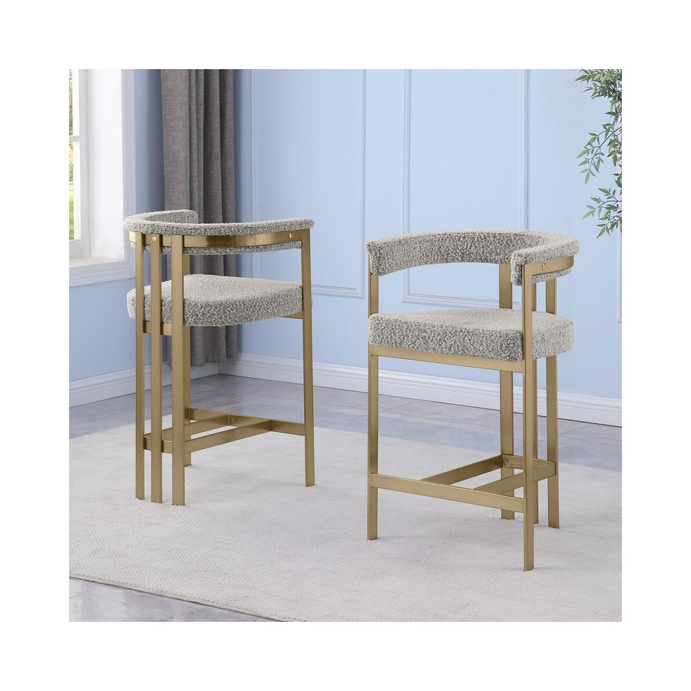 Glam gatsby Rich gray barstools- Set of 1. Picture 4