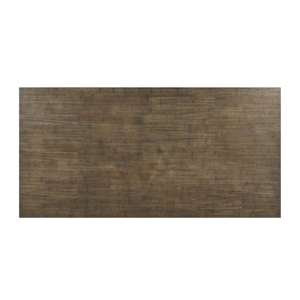 Upholstered dining chiar in brown oak and beige linen seat (SET OF 2). Picture 2
