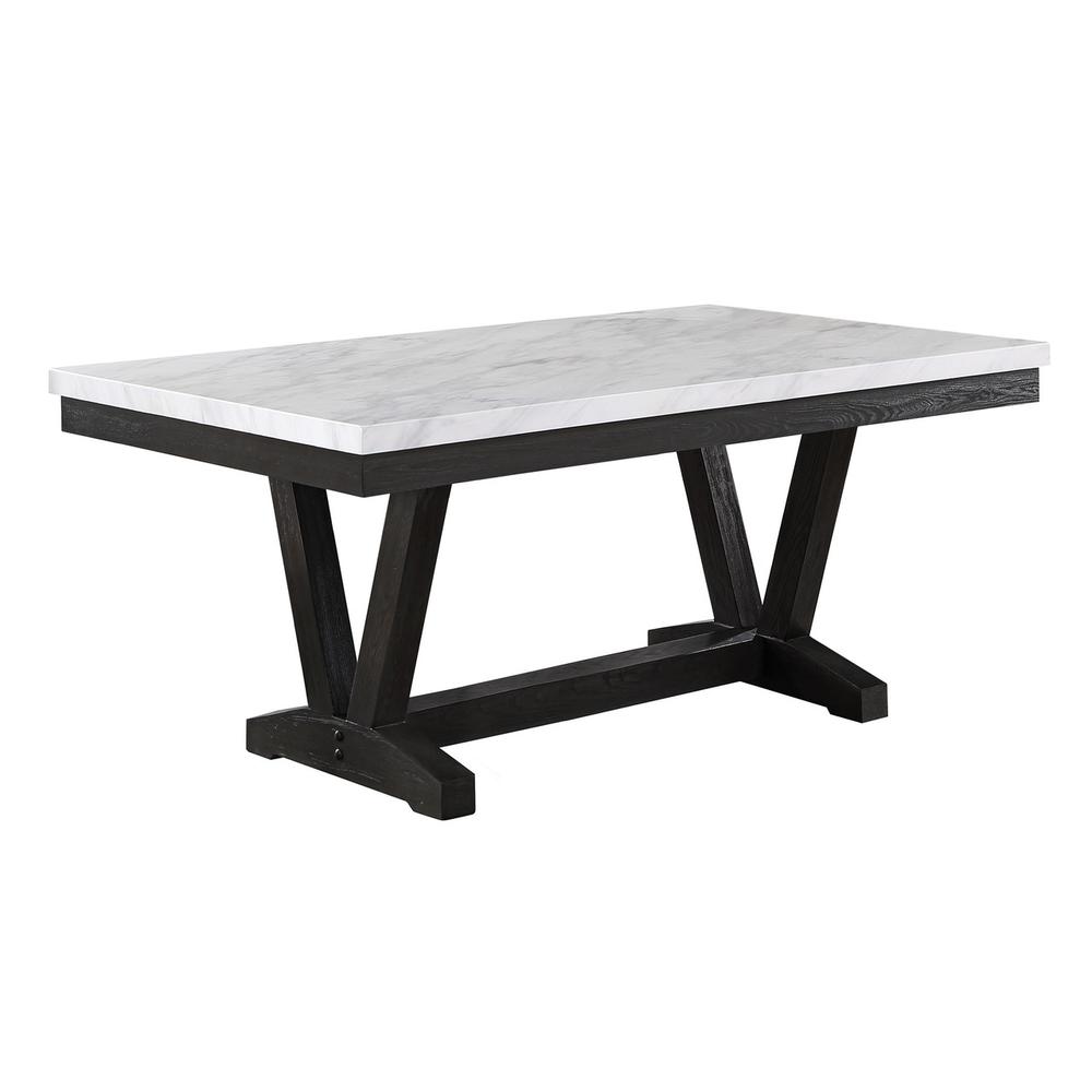 Faux Marble Dining Table. Picture 1