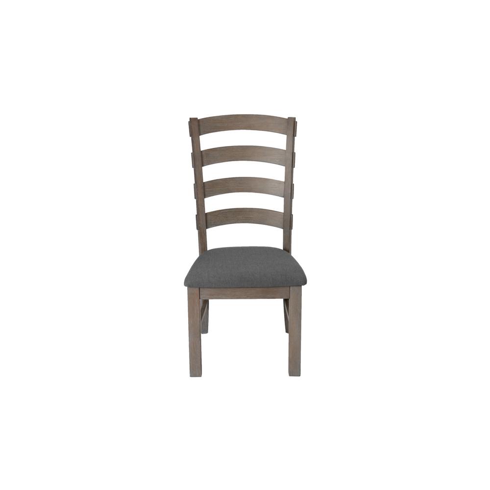 Single Chair, Gray Linen on seat. Picture 2