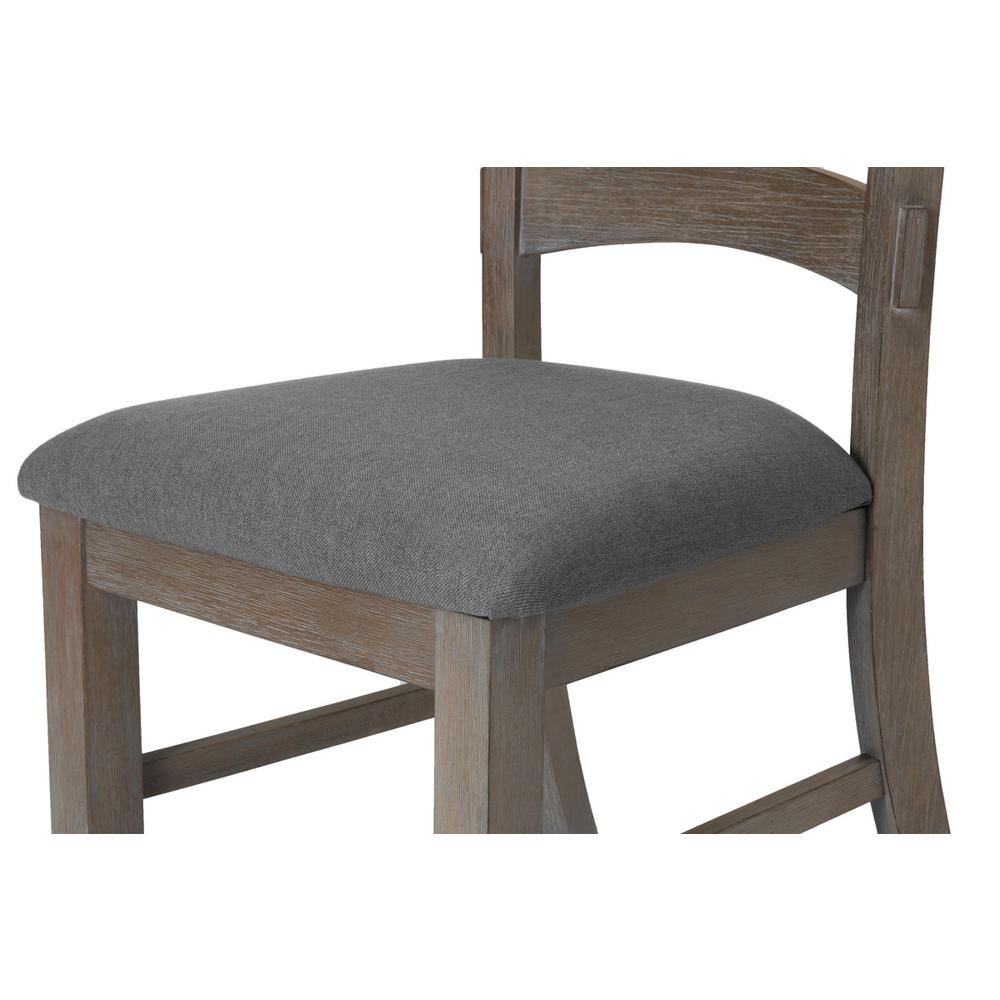 Single Chair, Gray Linen on seat. Picture 4
