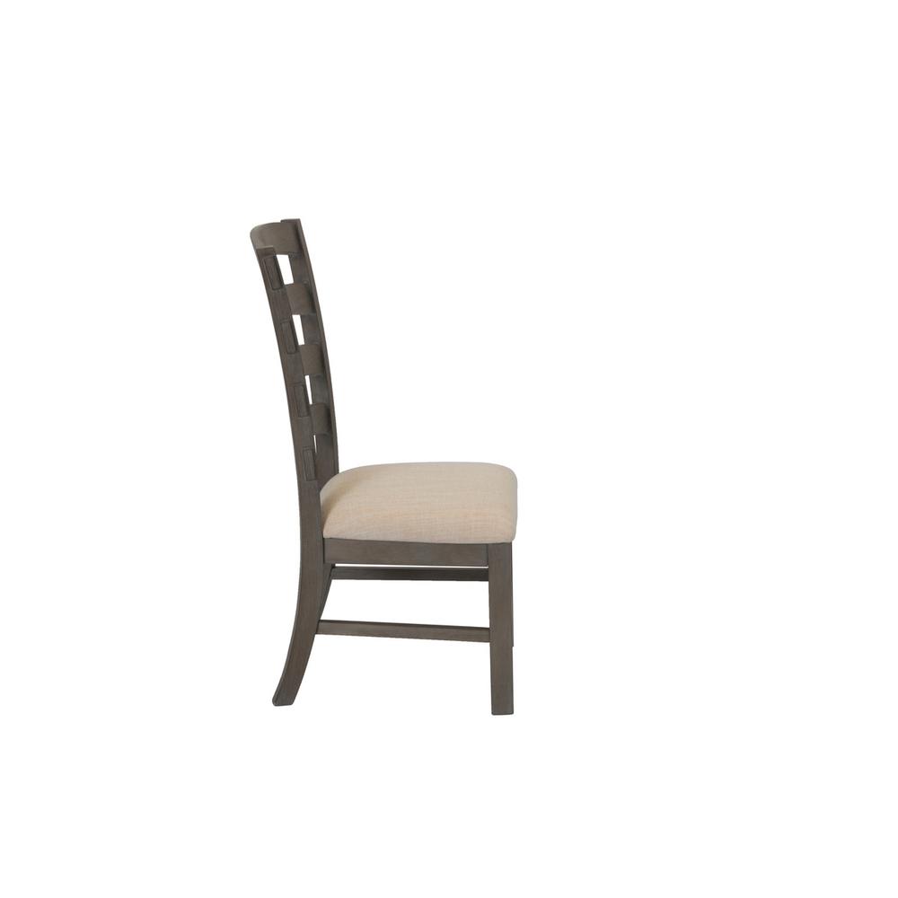 Single Chair, Beige Linen on seat. Picture 2