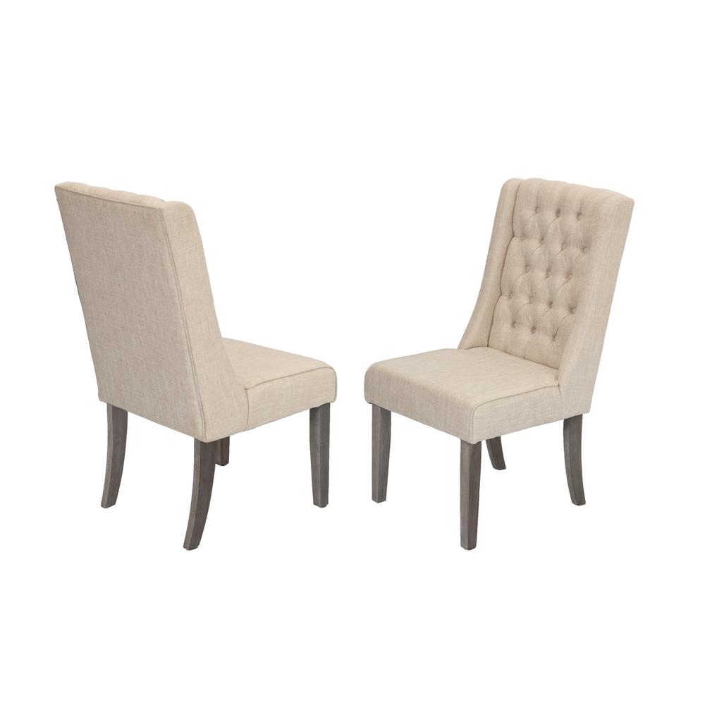 Single Chair, Beige. Picture 1