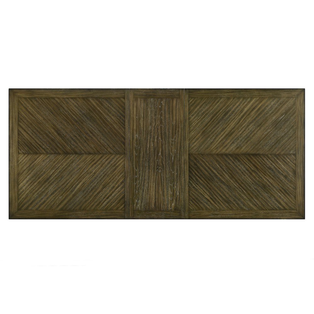 Big extendable wood dining table with leaf. Picture 4