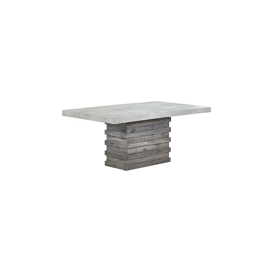 7pc Dining Set with 3D texture Paper with Gray Chairs. Picture 2
