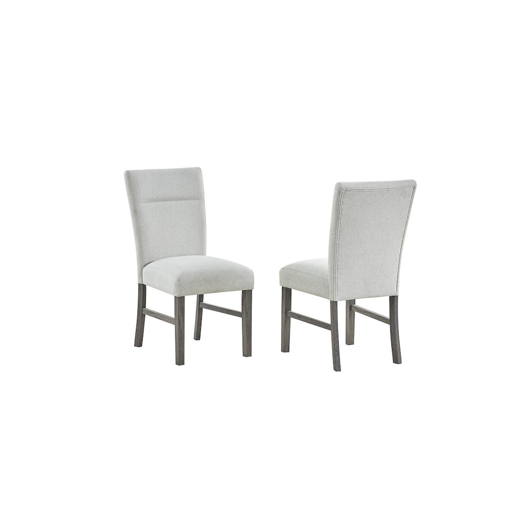 7pc Dining Set with 3D texture Paper with Gray Chairs. Picture 3
