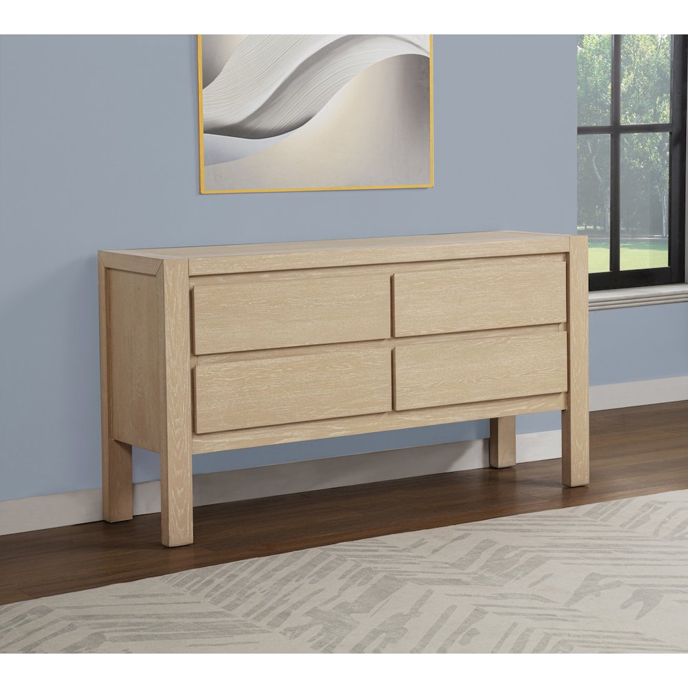 Light Oak Natural Finish Dining Server. Picture 2