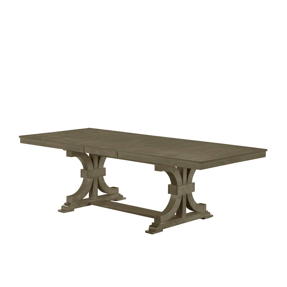 78" Extendable Ash Wood Dining Table with 18" Leaft.. Picture 1