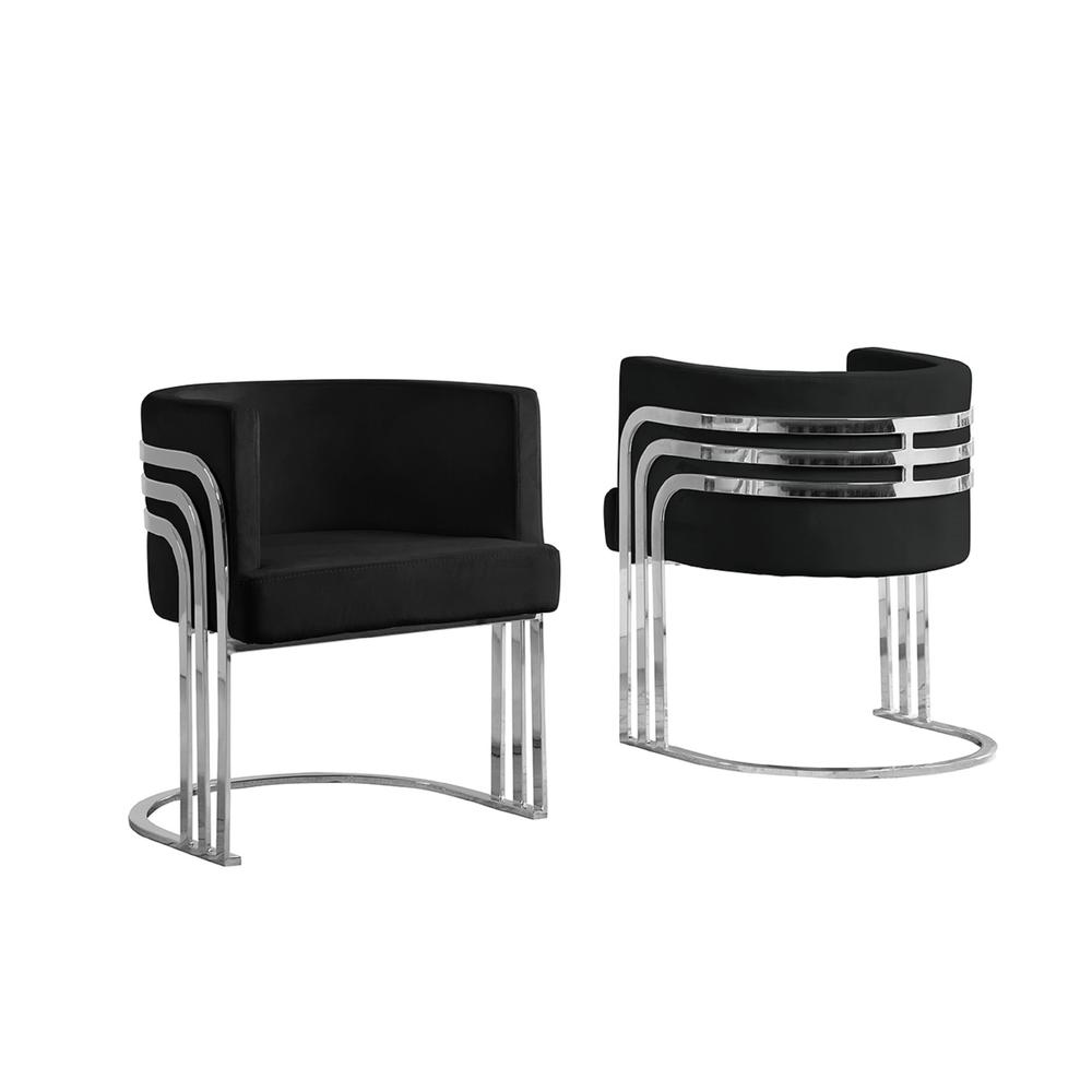 Velvet Barrel Chair, Silver Base. Picture 1