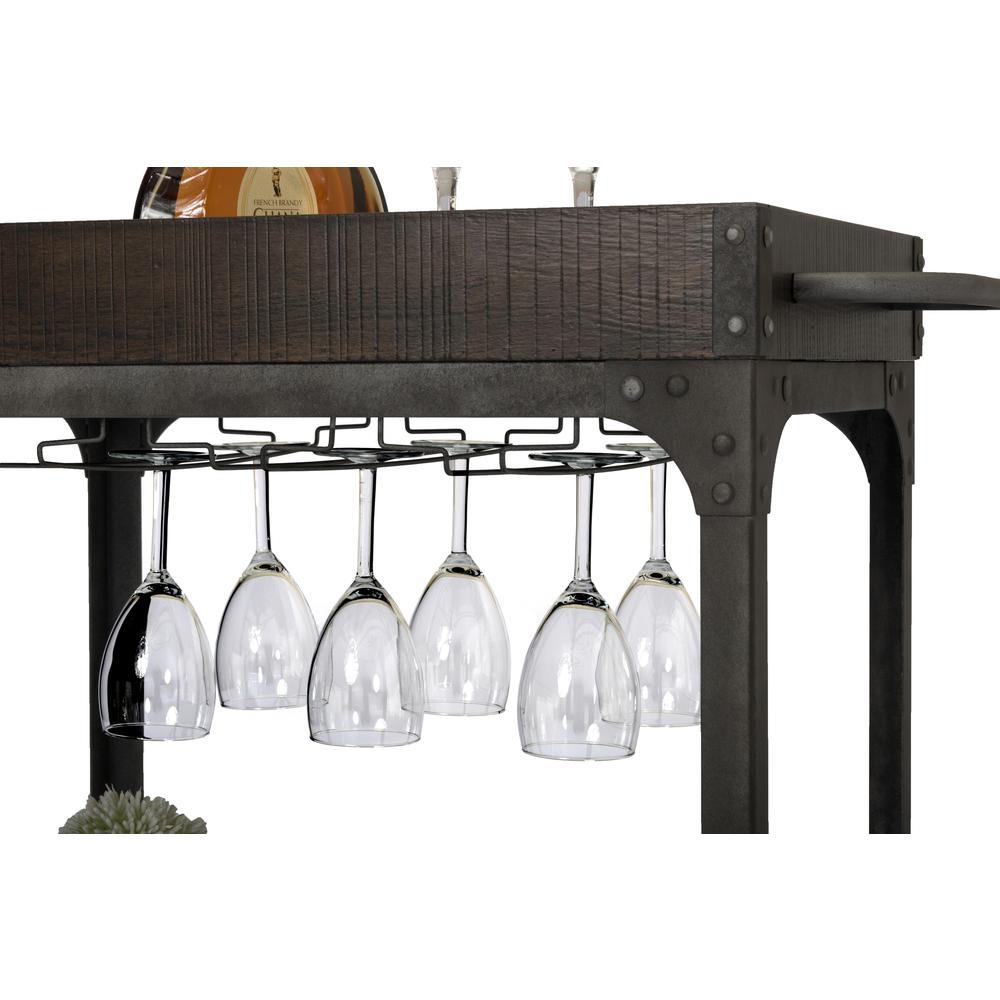 Rustic Espresso Cart w/ Lower Shelf. Picture 4
