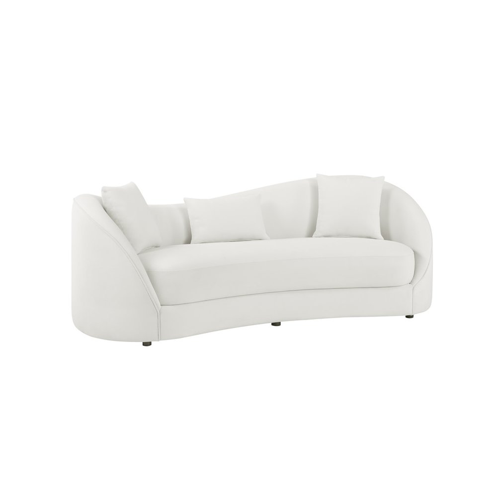 Cloud Gray Sofa Aymmetrial High-Low Backrest. Picture 1