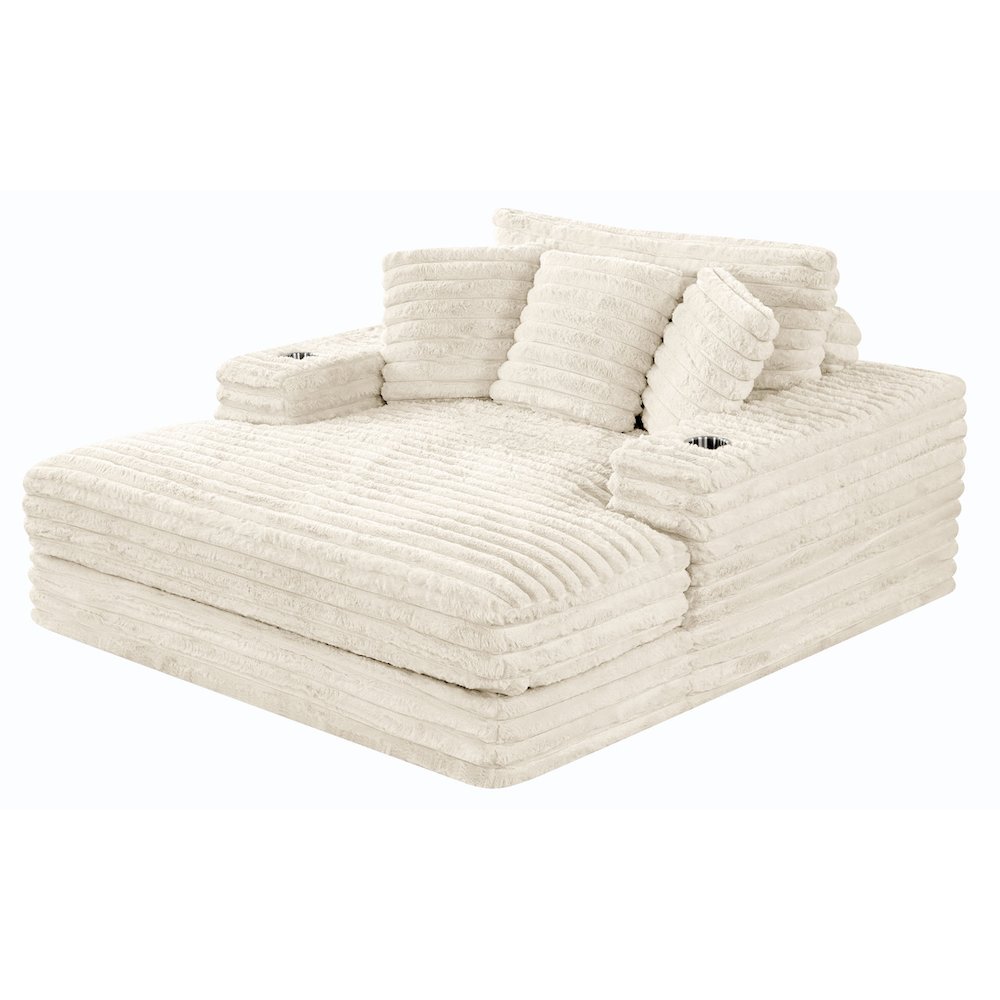 Best Quality New Big Chaise Beige with Pillows.. Picture 1