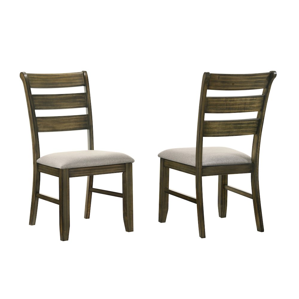 Wood ladderback dining chairs (Set of 2). Picture 1
