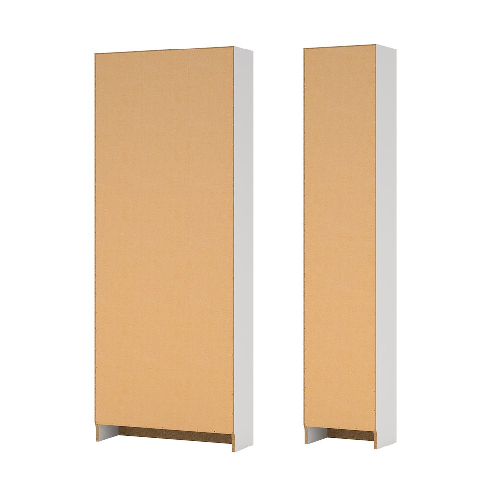 2-Piece Bookcase Set - Narrow 5-Shelf Bookcase and Wide 5-Shelf Bookcase. Picture 4
