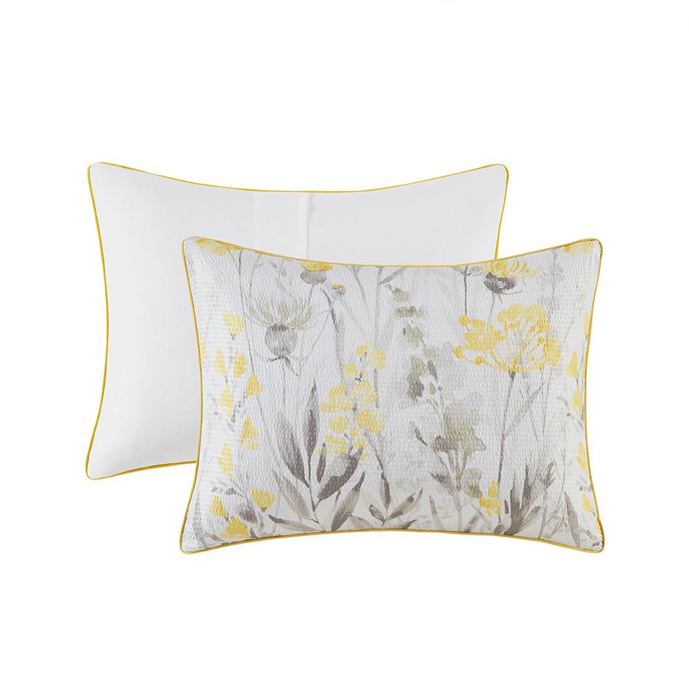 5 Piece Seersucker Comforter Set with Throw Pillows. Picture 2