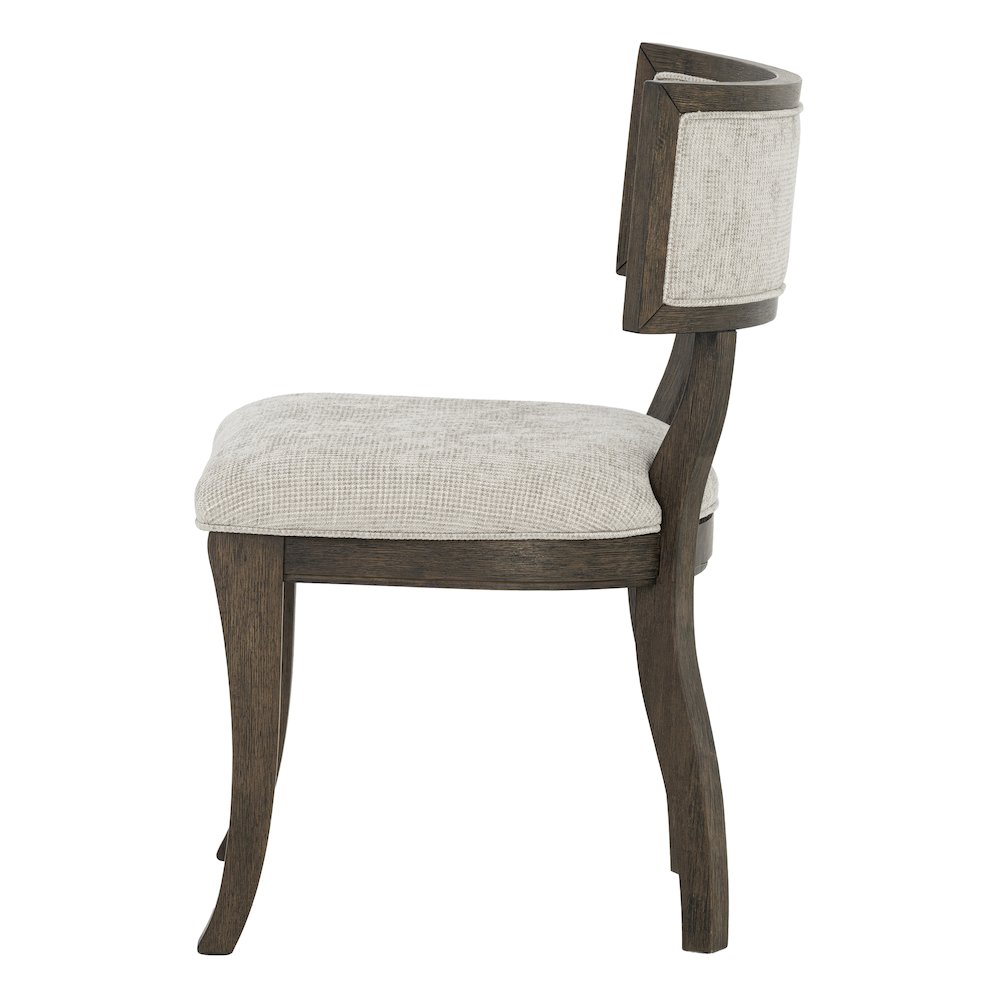 Marie Dining Chair (Set of 2), Beige/Brown color. Picture 2