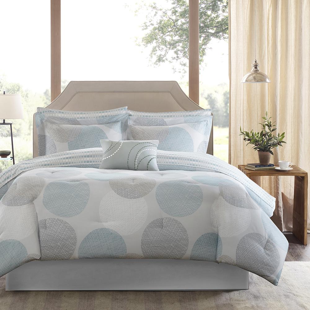 7 Piece Comforter Set with Cotton Bed Sheets. Picture 5