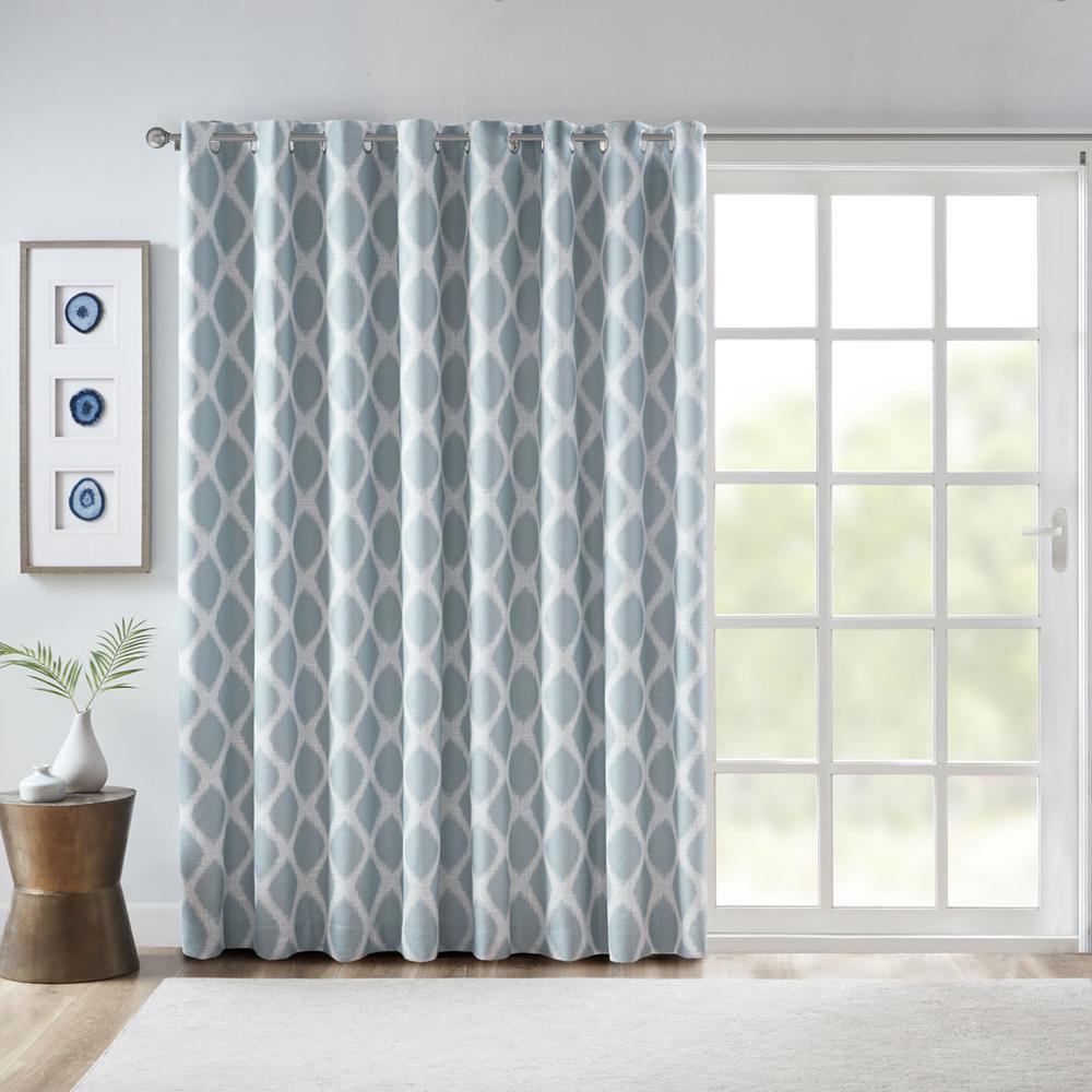 Printed Ikat Blackout Patio Curtain. Picture 2